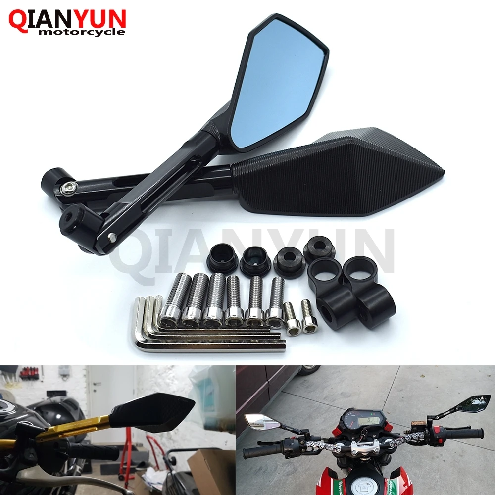 

CNC Aluminum Side Mirrors Accessories Motorcycle Rearview Mirror for Triumph DAYTONA 955i 675 STREET TRIPLE