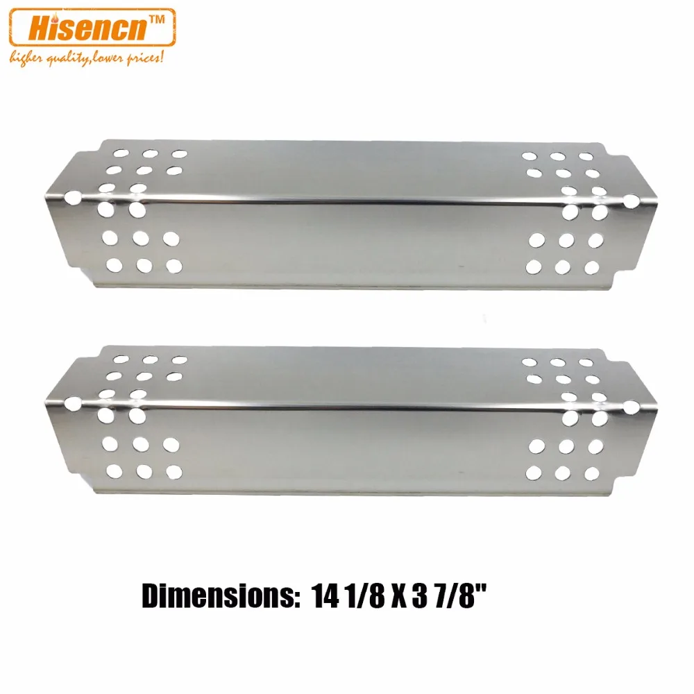 Hisencn 14.1 inch Gas Grill Stainless Steel Heat Plates, Heat Tent