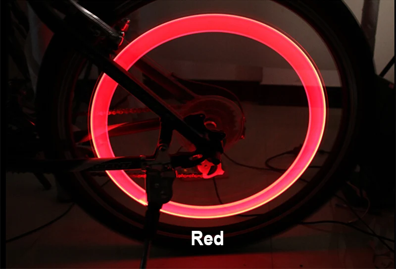 Велосипедный светильник без батареи Горный Дорожный велосипед велосипедный светильник s светодиодный S шины колпачки Колпачки колеса спицы светодиодный светильник BL0157