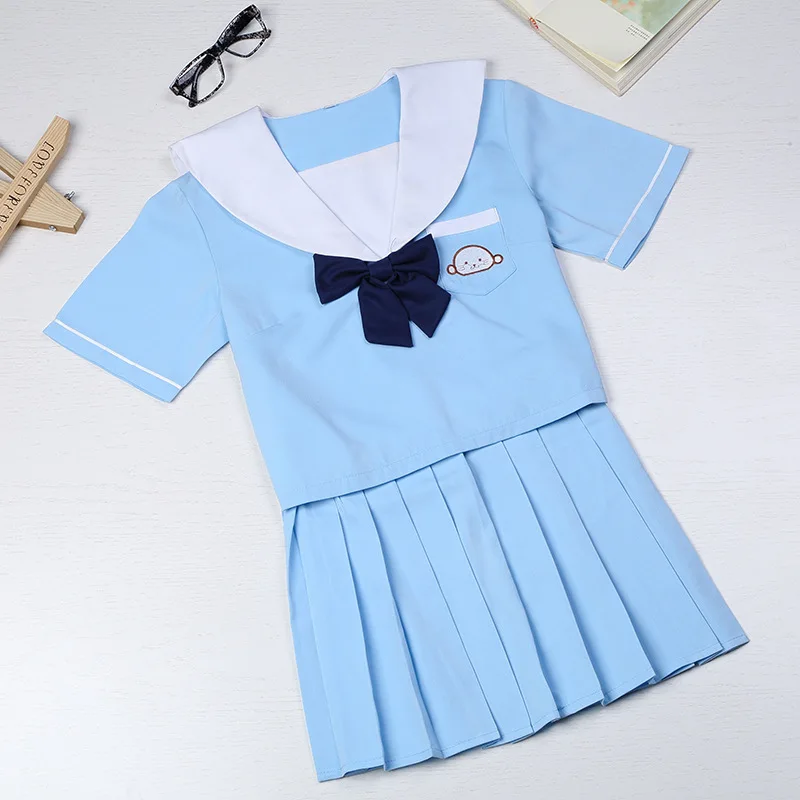 

School Uniform Set 2019 New Style Japan and South Korea Fashion Elegant Embroidery Sailor School College Navy JK Uniform Set