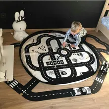 Buy Baby Play Mat Soft Crawling Rugs Car Track Runway Puzzles Tapete Learning Toy Nordic Style Kids Decoration Puzzle gift for baby Free Shipping