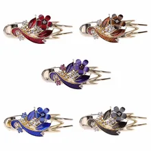 Заколки для волос Расческа цветок шпилька для волос в виде листа Свадебная со стразами заколка подарок