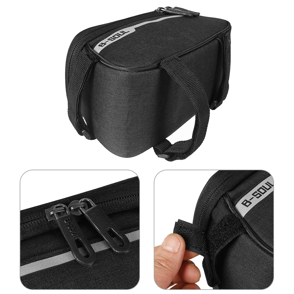 Best Bicycle Cycling Front Frame Tube Bag Waterproof Front Bags Cell Mobile Phone Case 6inch Phone Holder Bicycle Bike Accessories 13