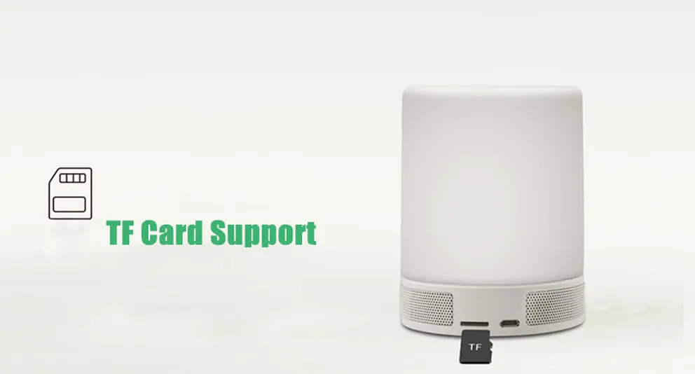 smart alarm lamp with speaker