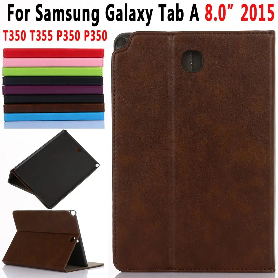 Премиум кожаный чехол для samsung Galaxy Tab 8 0 2015 T350 T355 S-ручка версия P350 P355 планшета с