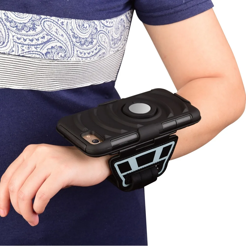 Multi functional S7 Edge cases Sport ring stand wristband phone case