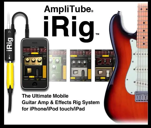 

IK Multimedia AmpliTube iRig Guitar Interface for iphone ipad ipod