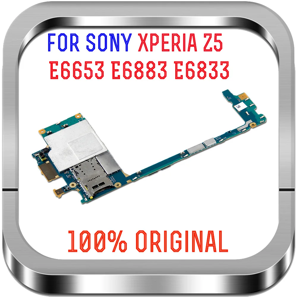 Хорошая рабочая Европейская версия материнских плат для sony Xperia Z5 с одной sim-картой E6883 E6653 E6833 материнская плата с полным чипом разблокирована