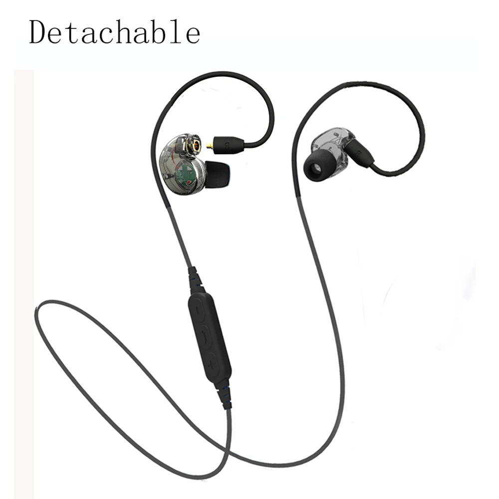 NEW Arrival Detachable Bluetooth Earphone Headphone Sport Wireless Headphone Stereo Noise Reduction Super Bass Headset For phone