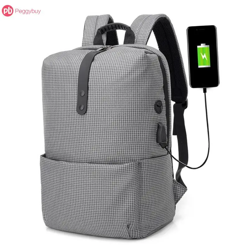 

USB Charging Design Backpack Canvas School Backpack Casual Anti-Theft Book Bags for School Zipper Pocket Escolar Mochilas mujer