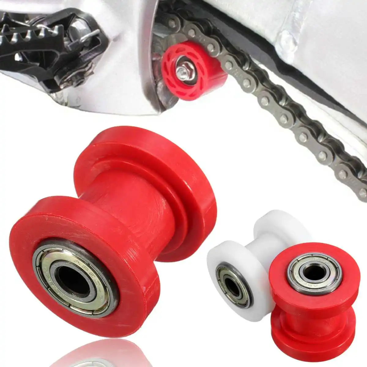 1pc Drive Chain Roller Pulley Wheel Slider Tensioner Wheel Guide For Motorcycle
