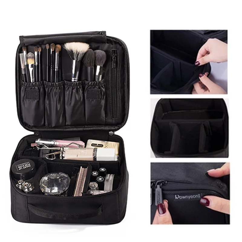 viagem maquiagem profissional maquiagem caixa cosméticos bolsa
