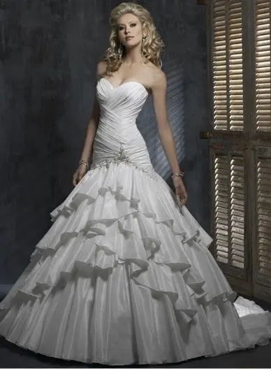 

Free Shipping Designer Sweetheart Mermaid Wedding Dress any size/color