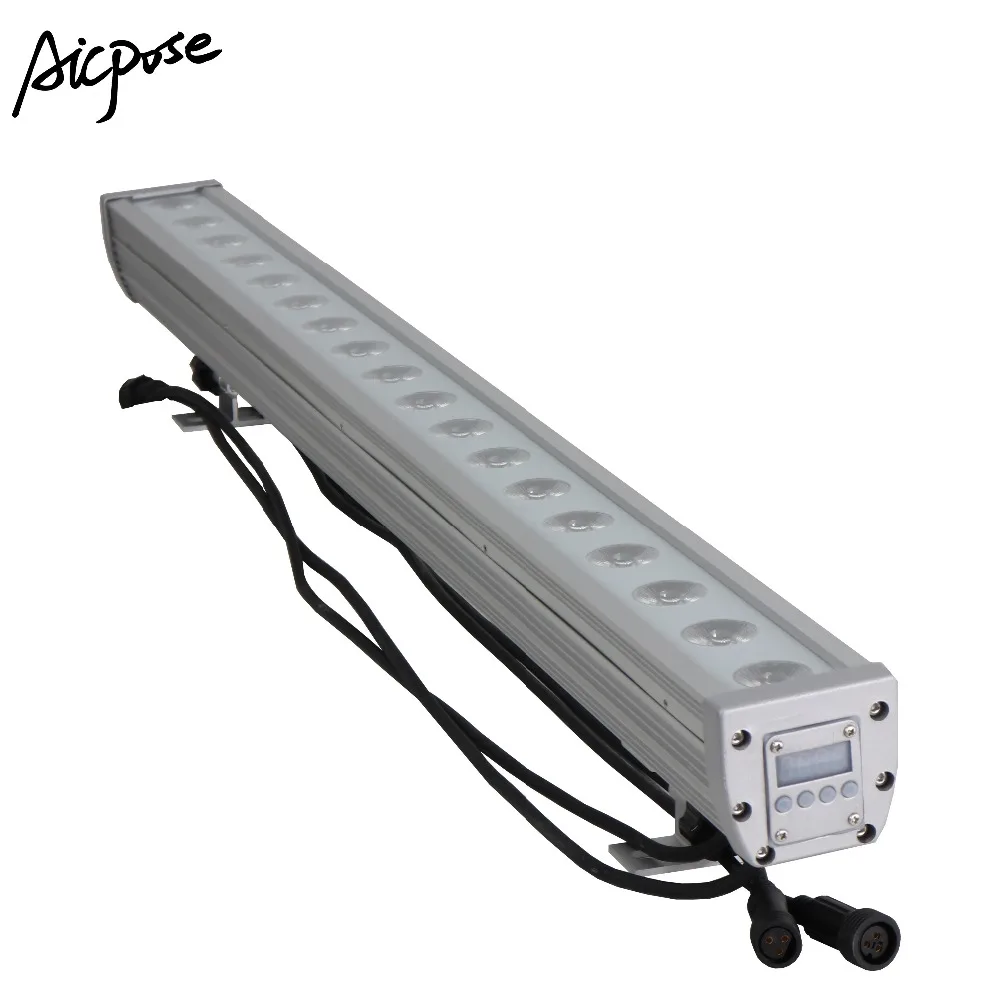 18x12 Вт RGBW 4 в 1 IP65 водонепроницаемый настенный светильник с DMX512 управлением