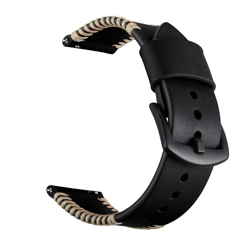 20MM Genuine Leather Replacement Watch Band Wrist Strap Bracelet for Xiaomi Huami Amazfit Bip Smart watch Small Large (9)