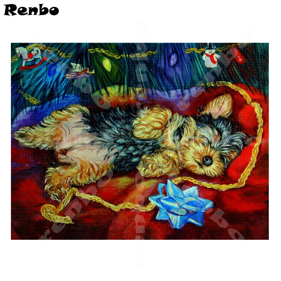 

DIY Diamond Mosaic,Full,Diamond Embroidery,Animal,Yorkshire Terrier,5D,Diamond Painting,Cross Stitch,Needlework,Crafts,Christmas