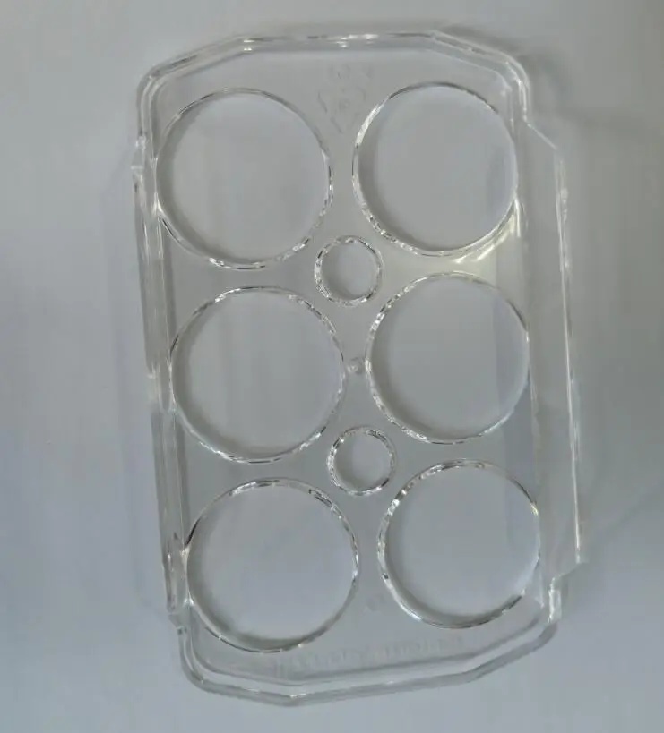 Качество холодильник Запчасти 6 отверстий прозрачные пластиковые яйца Замена чехол для Haier Универсальный холодильник 159 х 95 х 23 мм