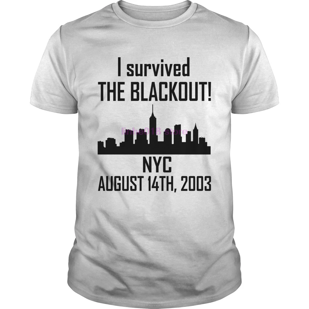GILDAN 2019 брендовая мужская рубашка I Survive The Blackout NYC 14 августа 2003 футболка толстовка с
