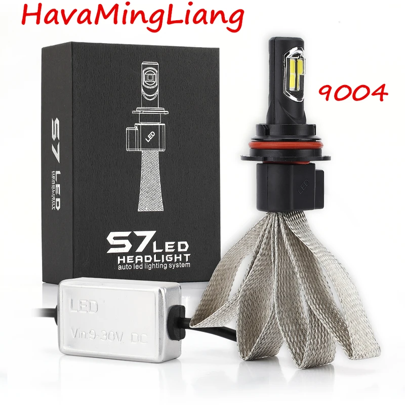 S7 Автомобильные фары H7 LED H4 H8/H9/H11 HB3/9005 HB4/9006 9007 H3 H1 880 светодиодные лампы h4 Фары для