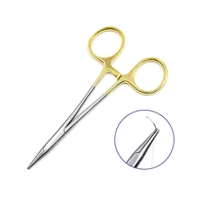 Двойные веки, имитирующие хирургические инструменты, золотые ушко иглы, держатель игольчатый зажим, косметическая форма, офтальмологические инструменты