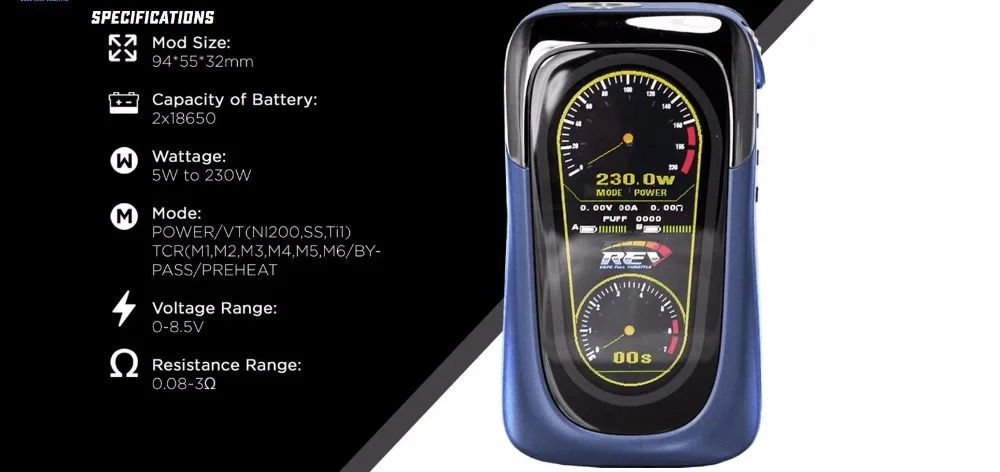 REV GTS 230W Box Mod-1