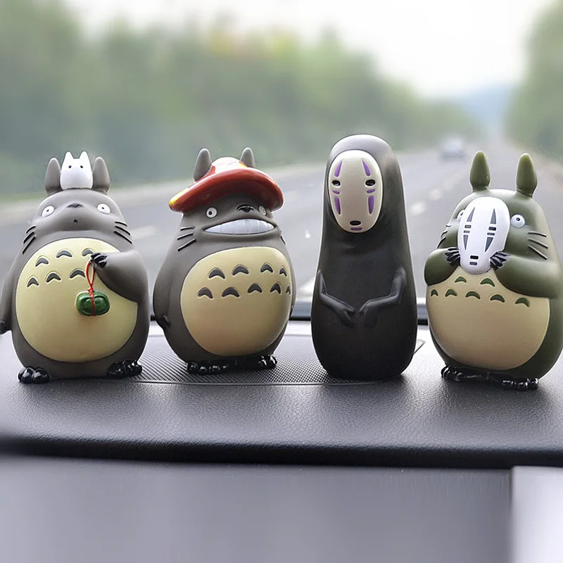 Us 9 73 22 Off Kawaii Anime Totoro No Face Man Car Ornaments My Neighbor Totoro Doll Car Interior Decorations Cute Cartoon Auto Accessories Toy In