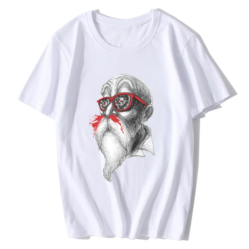 Новинка для мужчин Мастер Роши Драконий жемчуг футболка аниме японский принт Homme забавные крутые футболки Camiseta