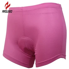 ARSUXEO дамы Для женщин велошорты Cycling нижнее белье 3D гель кремний мягкие дышащие тонкие быстросохнущая велосипед шорты Костюмы