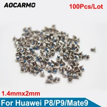 Aocarmo 100Pcs/Lot Replacement 1.4*2mm Inside Motherboard Frame Screw For Huawei P8 P9 Mate 9