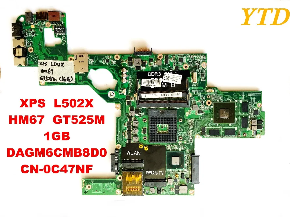 

Original for DELL XPS L502X laptop motherboar XPS L502X HM67 GT525M 1GB DAGM6CMB8D0 CN-0C47NF tested good free shipping