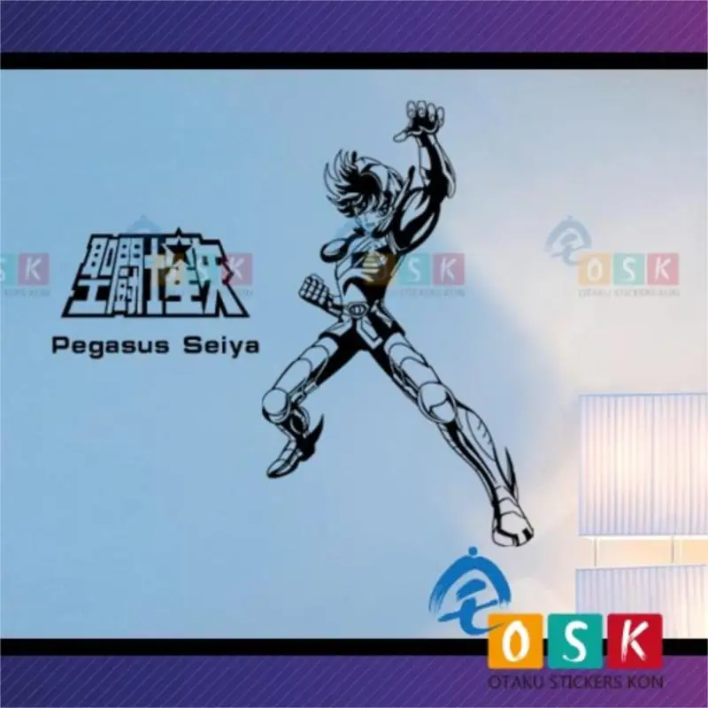 

Saint Seiya Glacier Purple Dragon Walled Stickers Pegasus Gemini Elegant Stickers