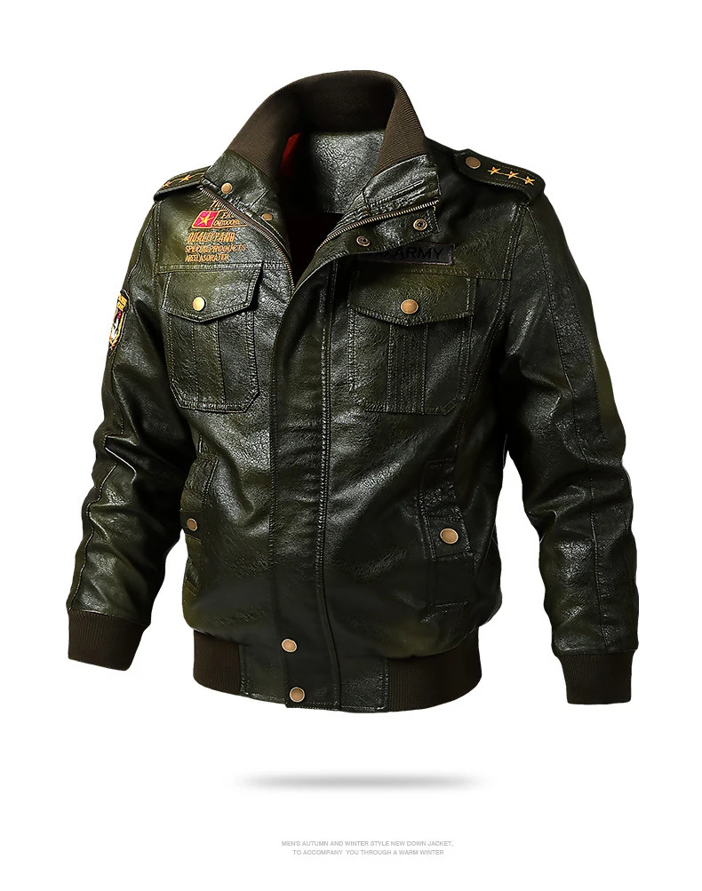 Зимняя кожаная куртка, пальто, зимняя теплая кожаная верхняя одежда, куртка на молнии из искусственной кожи, куртка-бомбер с воротником-стойкой, мотоциклетная уличная одежда Harajuku