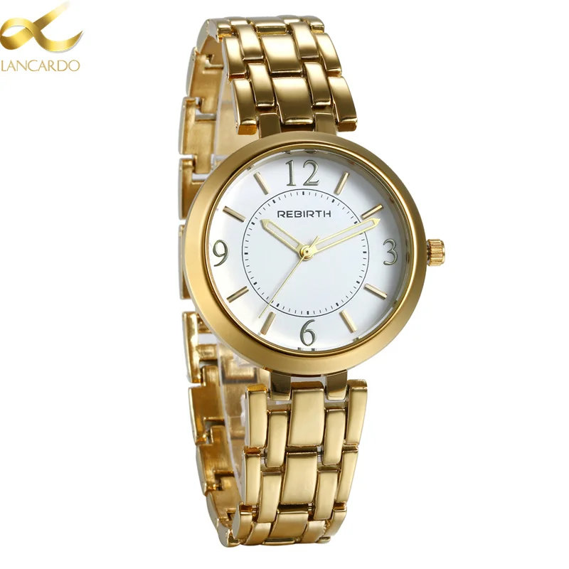 Lancardo Gold Watch For Women Quartz Watches Ladies Top Brand Luxury Female Wrist Watch Girl Clock Relogio Feminino With Box