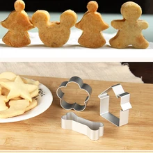 Горячее предложение, 3 шт., форма для торта из металлического сплава, милый медведь, рождественский дом, кость, кухня, форма для самостоятельного изготовления торта, инструменты для выпечки