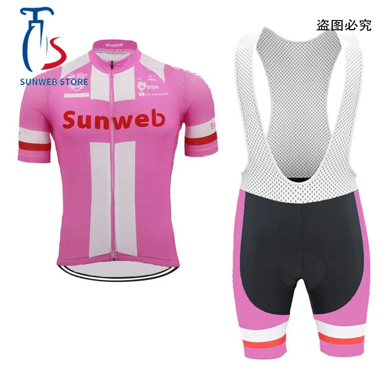 

TEAM sunweb cycling jersey bibs shorts suit ropa ciclismo hombre mens summer quick dry BICYCLING Maillot wear maillot ciclismo