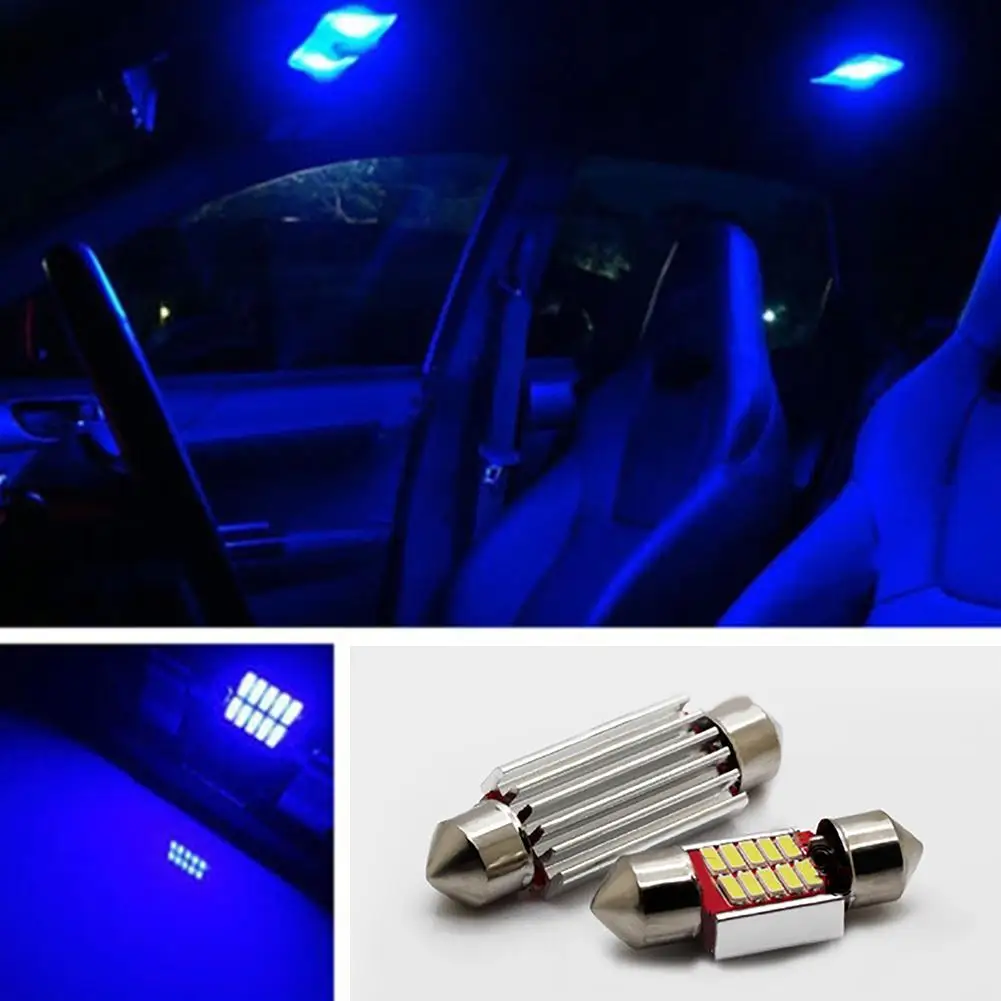 

NEW 2Pcs White Light High Power LED Festoon Bulbs for Car Dome Map Lamp 31-41mm