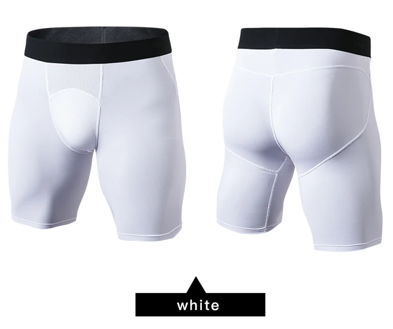 

Fashion Tights Men Quick Dry Short Pants Sporting Leggings Bodybuilding Gyms Shorts Compression Work Out Exercise Clothing
