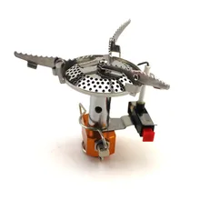 Outdoor camping stove mini-stove head-style stove with electronic fire camping furnace