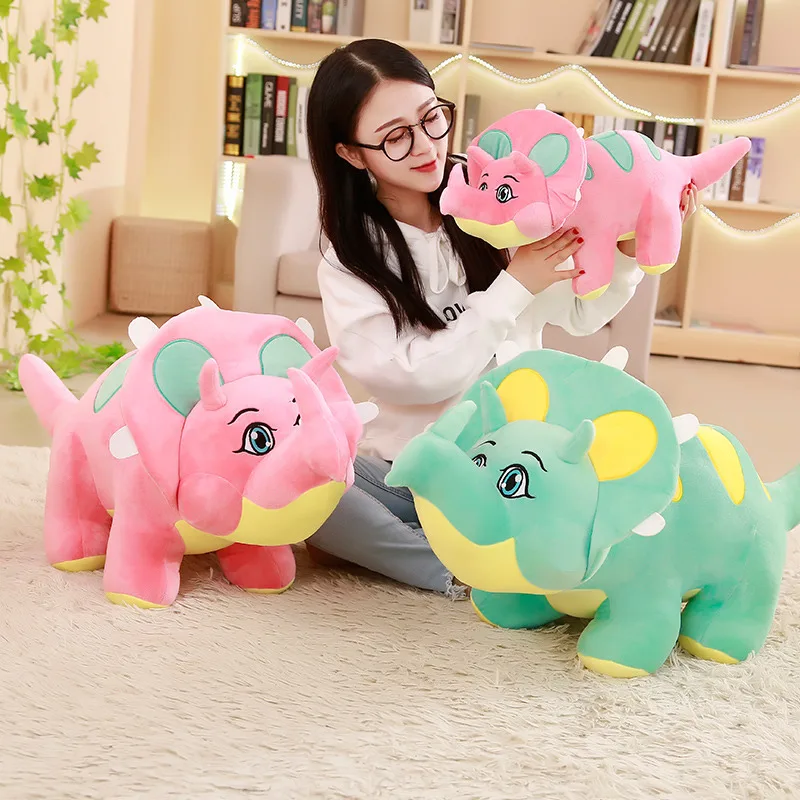 

50cm Cartoon Dinosaur Plush Toys Cartoon Triceratops Soft Doll Toy Animal Toys For Children Boys Baby Birthday Christmas Gift