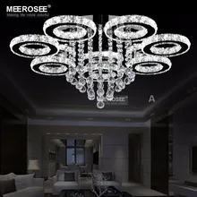 Modern LED Chandelier Light Fixture luminarias Lamp Diamond Crystal LED Chandelier Lamp Round Flush Mounted Lighting Lustres luxury diamond led chandelier crystal lamp modern crystal light fixture circle hanging lustres led decorate luminaire home light