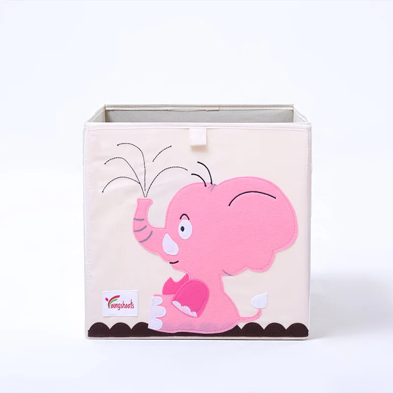 3D вышивка мультфильм животное складной ящик для хранения большая корзина для хранения белья разное детская одежда игрушки Книга хранения Организации - Цвет: 3