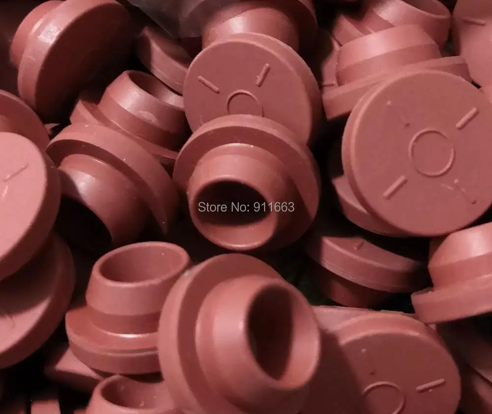 20mm 50pcs! Red Color Butyl Rubber Stopper with Two Patterns Medical for vials rubber sealing injection Vials stopper | Дом и сад