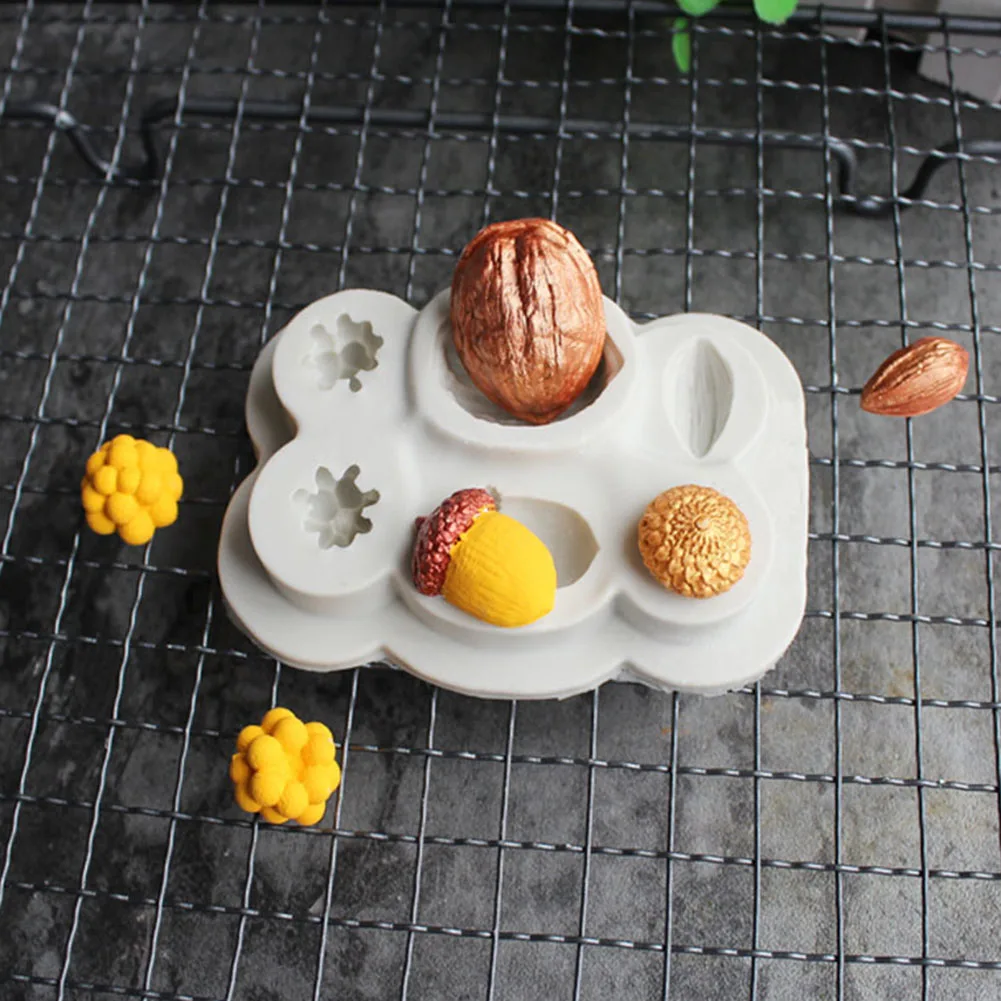 Nuts Shape DIY Fondant Cake Chocolate Decor Silicone Mold Baking Kitchen Tool silicone mold cake decorating toolsCake Mold