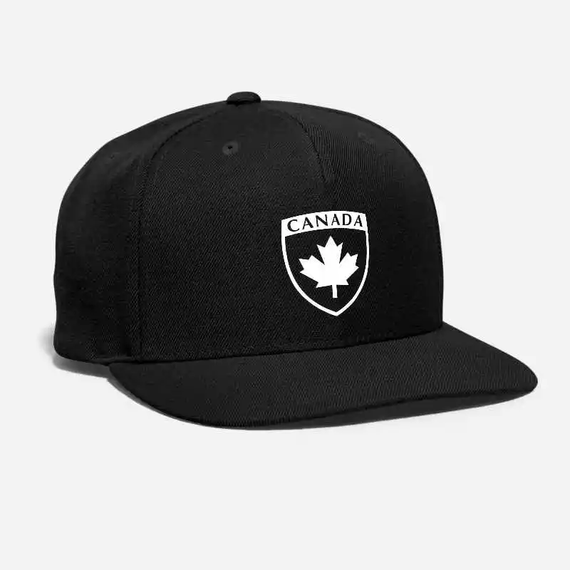 

CANADA SHIELD EMBLEM Customized Embroidered Army Battle coat of arms Badge maple leaf toronto vancouver Unisex Snapback Cap