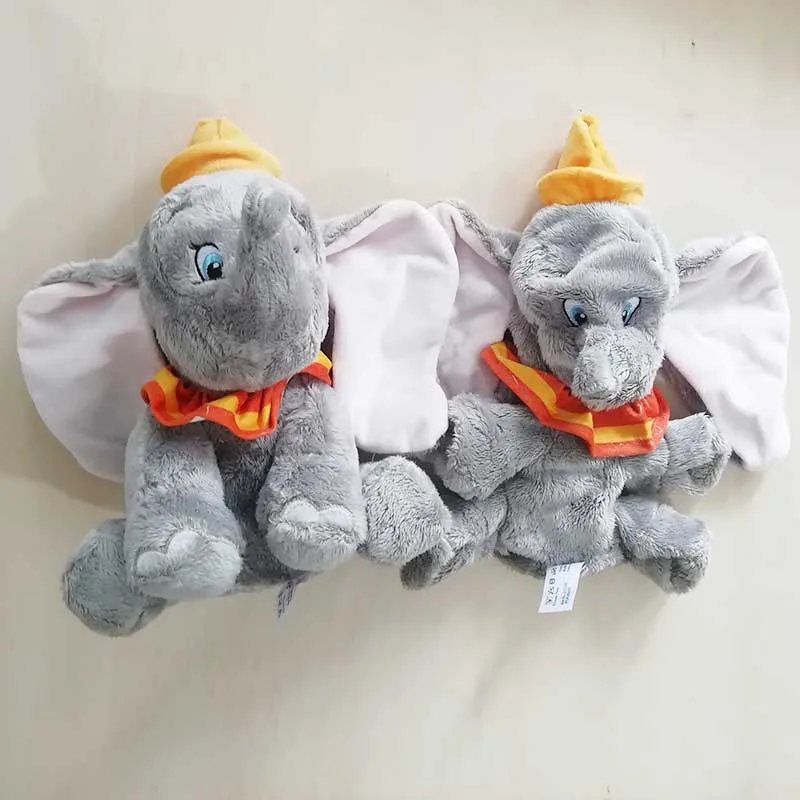 

10pcs Unstuffed Empty Dumbo Skin Original 2019 Dumbo Plush Cartoon Toys Skin Shell Semi-finished Plush Toys Kids Christmas Gift