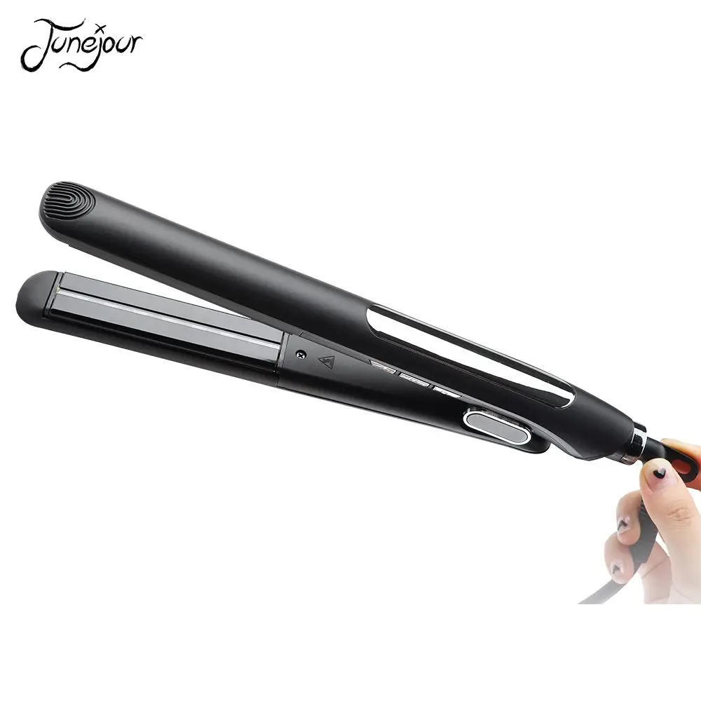 

JUNEJOUR Professional 2-in-1 Hair Styling Tool Rotatable Adjustable Data Control LCD Display Hair Stick Hair Straightener
