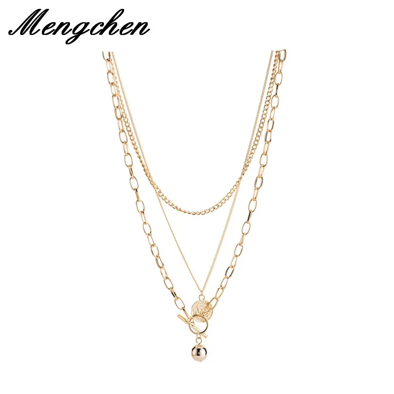 

Exaggerated Multilayer Alloy Coin Necklace For Women Handmade Vintage Cute Bohemian Wedding Party Christmas Gift