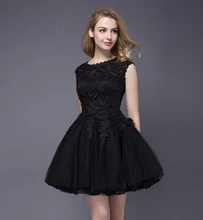 Auf Lager Schwarz Weiß Burgund Spitze Kurze Abschlussball-partei-cocktailkleider 2016 Cocktailkleid vestidos de coctel robe cocktail