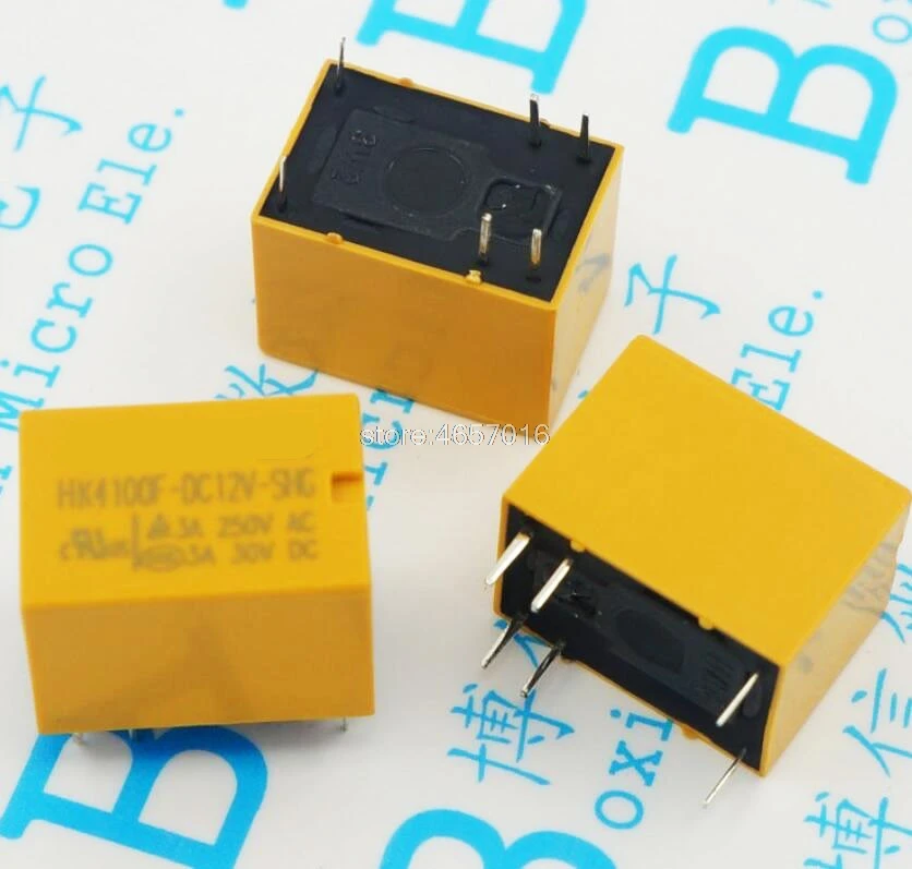 

Signal Relays HK4100F-DC 3 5 9 12 24 V-SHG 6-Pin 3A250V 1 On 1 Off