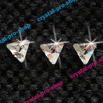 

2716 GENUINE Swarovski Elements 5 mm Clear ( 001 ) Rivoli Tri-angle Flatback 36 pcs. Iron on Crystal Hotfix rhinestones